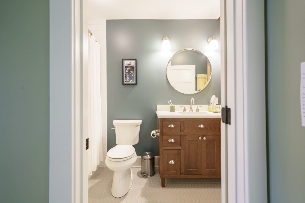 Remodeled bathroom by Hanson Remodeling