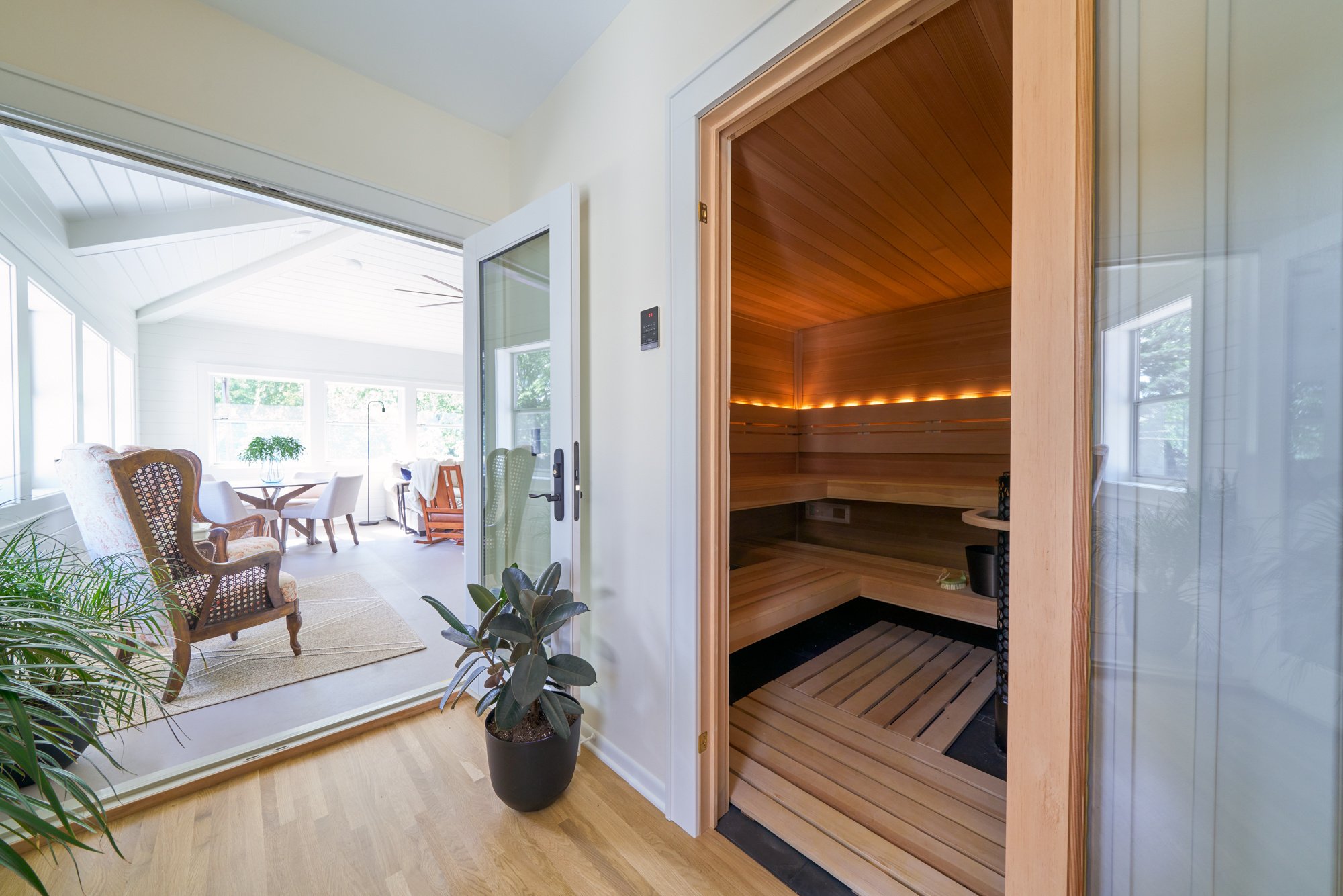 Garage Expansion with Sun Room