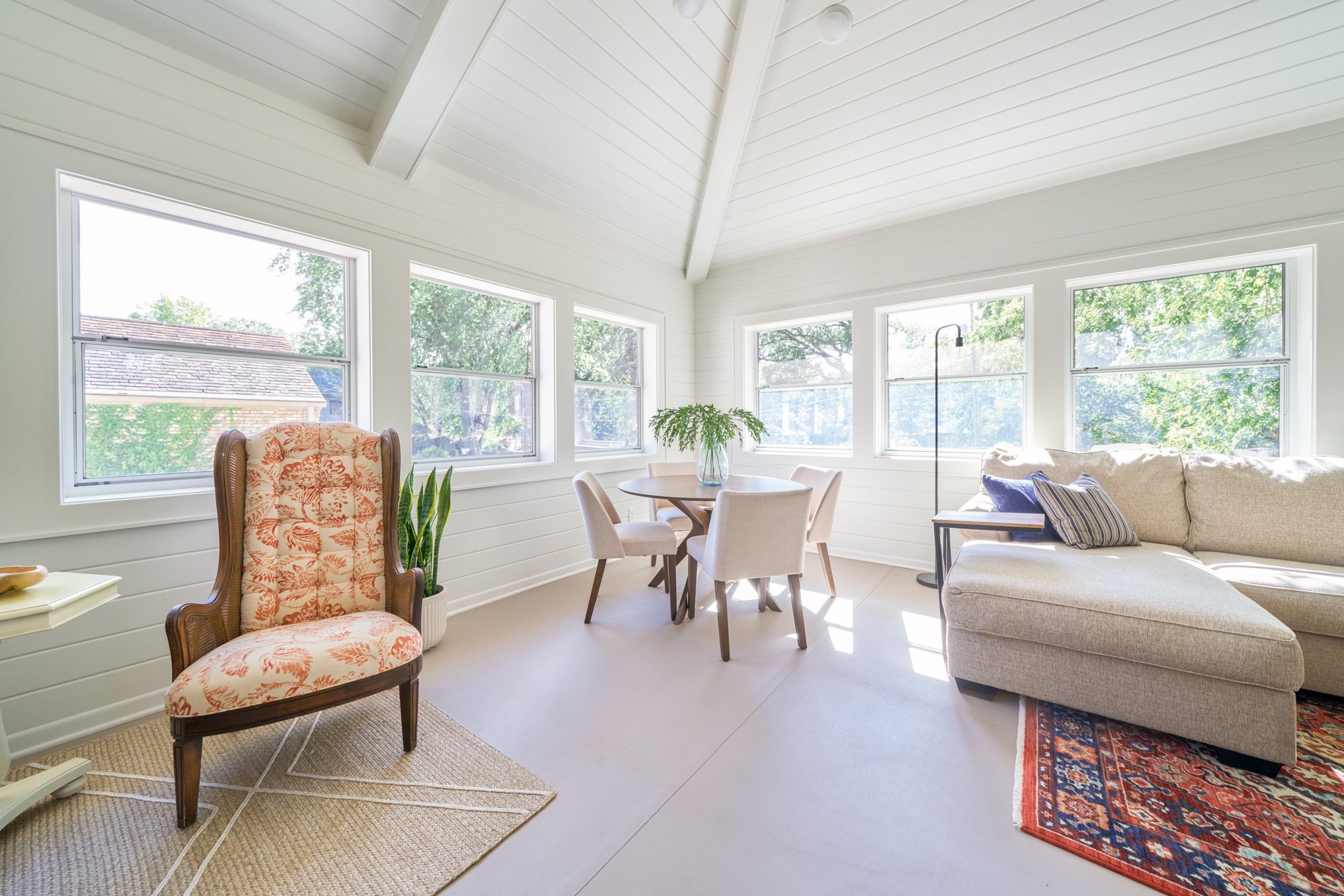 Garage Expansion with Sun Room