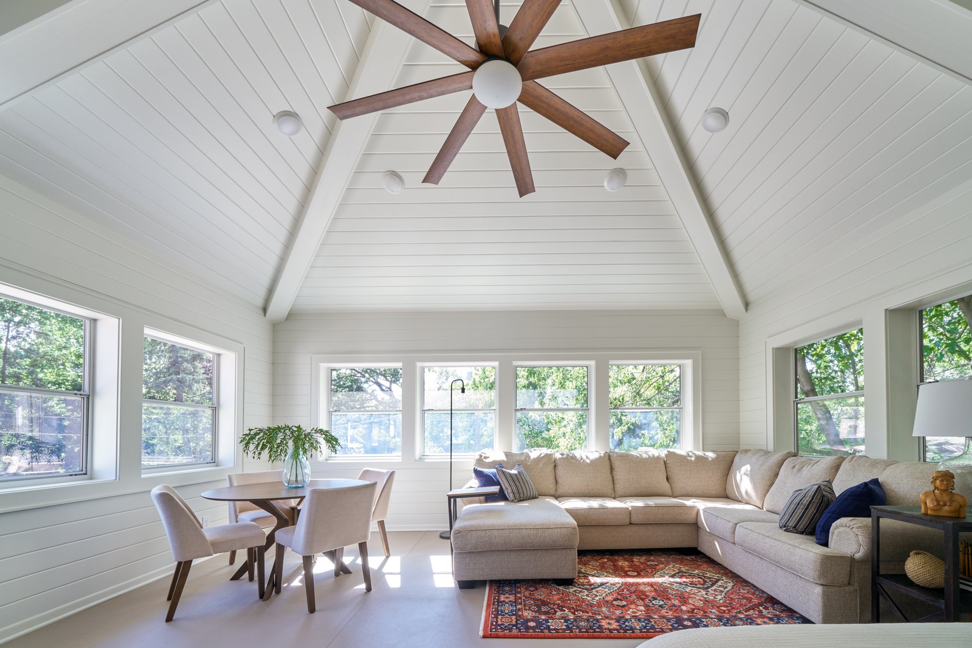 Garage Expansion with Sun Room