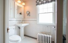 Traditional Diamond Lake Bathroom with a Twist