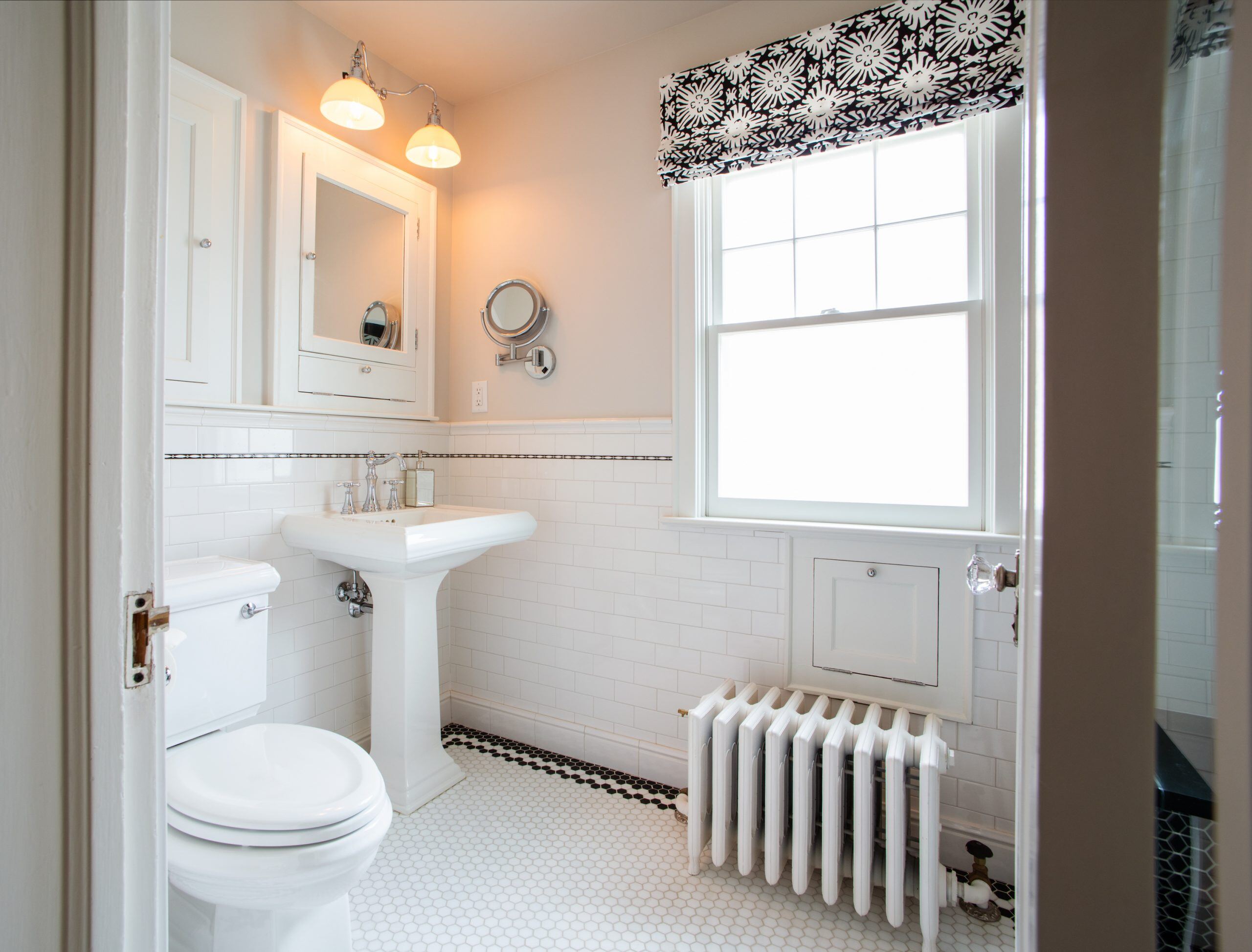 Traditional Diamond Lake Bathroom with a Twist