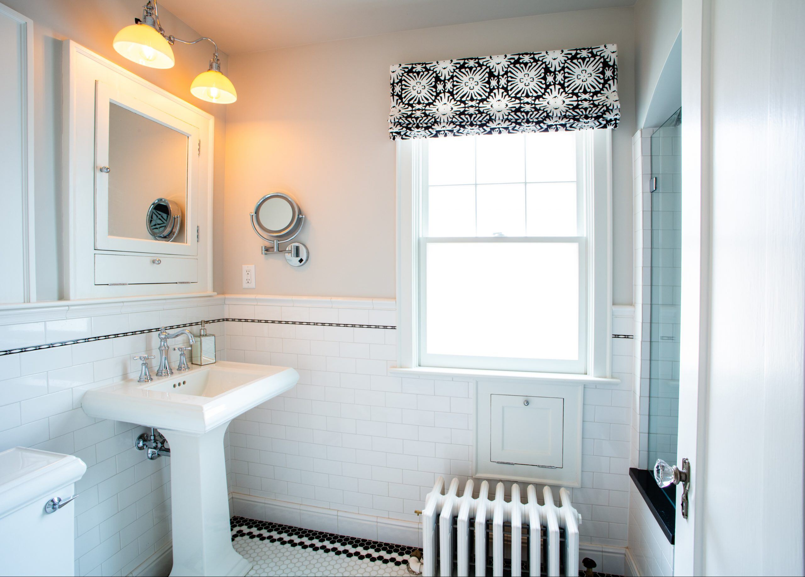 Traditional Diamond Lake Bathroom with a Twist