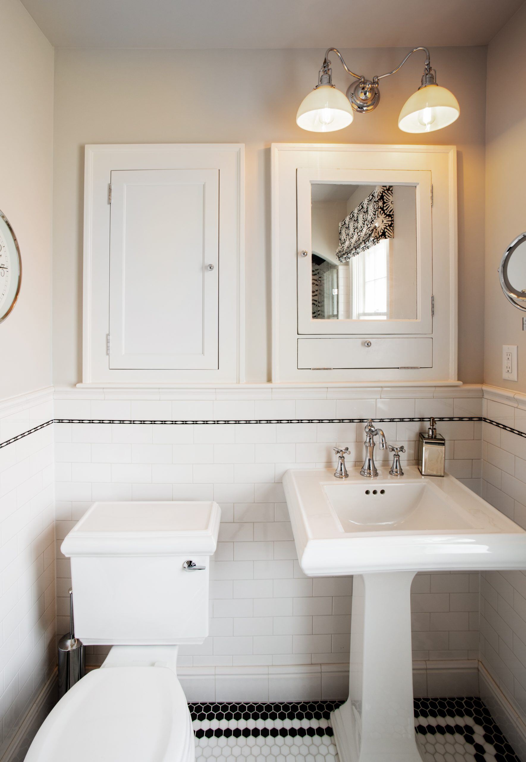 Traditional Diamond Lake Bathroom with a Twist