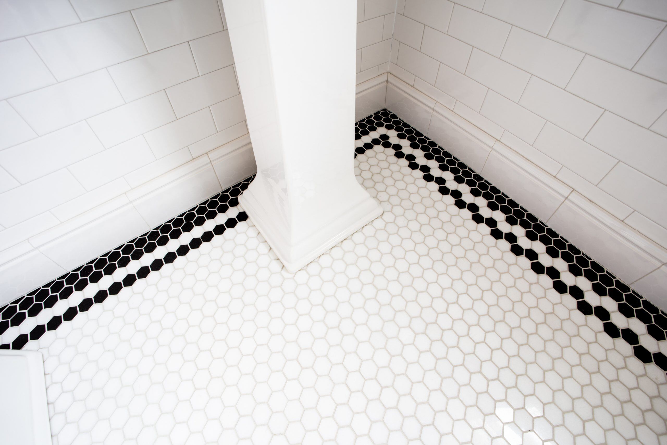 Traditional Diamond Lake Bathroom with a Twist